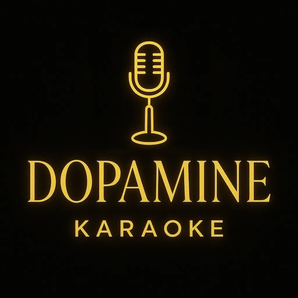 강남 도파민 가라오케 로고 — DOPAMINE KARAOKE